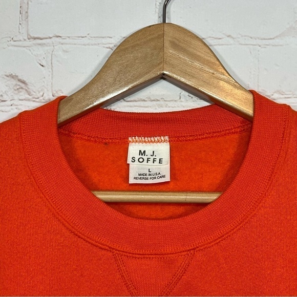 Vintage Soffe Syracuse Sweatshirt Mens Large Orange CUSE Pullover Made In USA - Picture 3 of 10